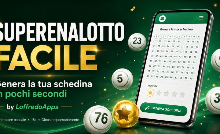 banner superenalotto facile web by loffredoapps