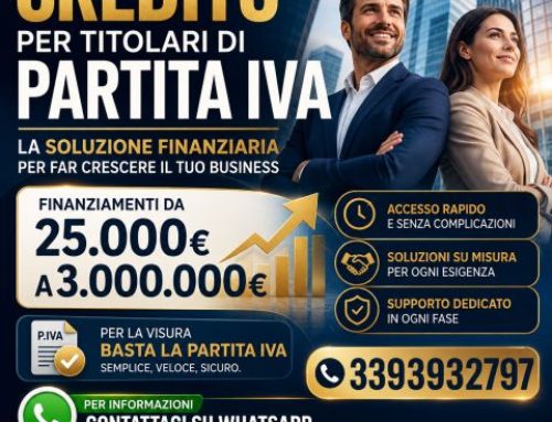 Prestiti per Titolari di Partita IVA: Finanziamenti da 25.000€ a 3.000.000€ con Firma Online e Meno Burocrazia